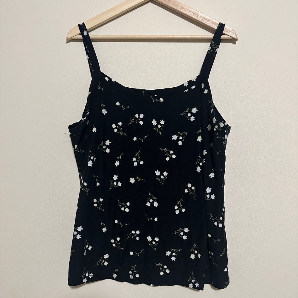 ♻️ Black Floral Camisole